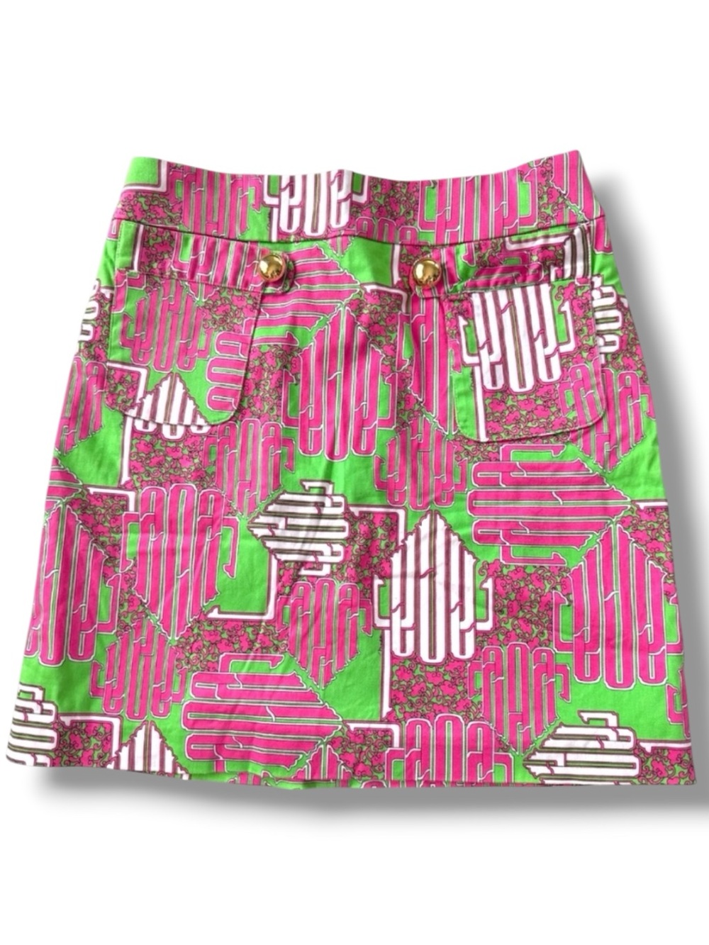 Melly M Geo Printed Mini Skirt Size 2